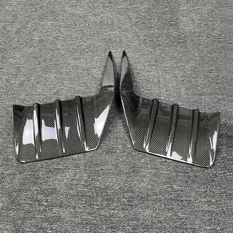 Car rear bumper splitter Dry carbon fiber rear tail light cover Rear side air intake sticker for BMW G87 M2 exterior accessories