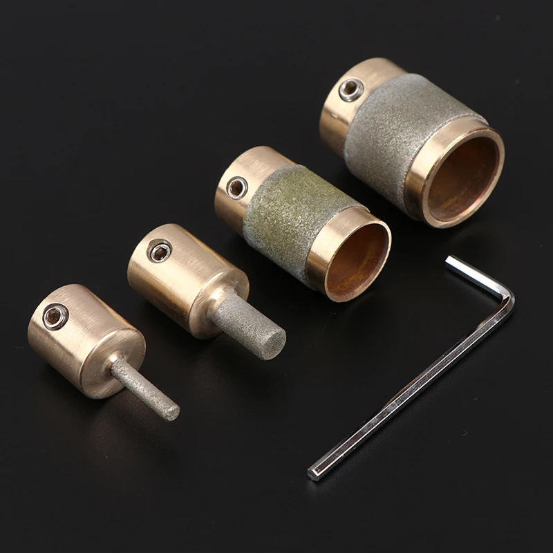 

1'' 1/4'' 3/4" 1/8'' MCB01 MCB34 MCB18 MGB14 Brass Core Standard Grit Stained Glass Grinder Bit Head For Glass Stone