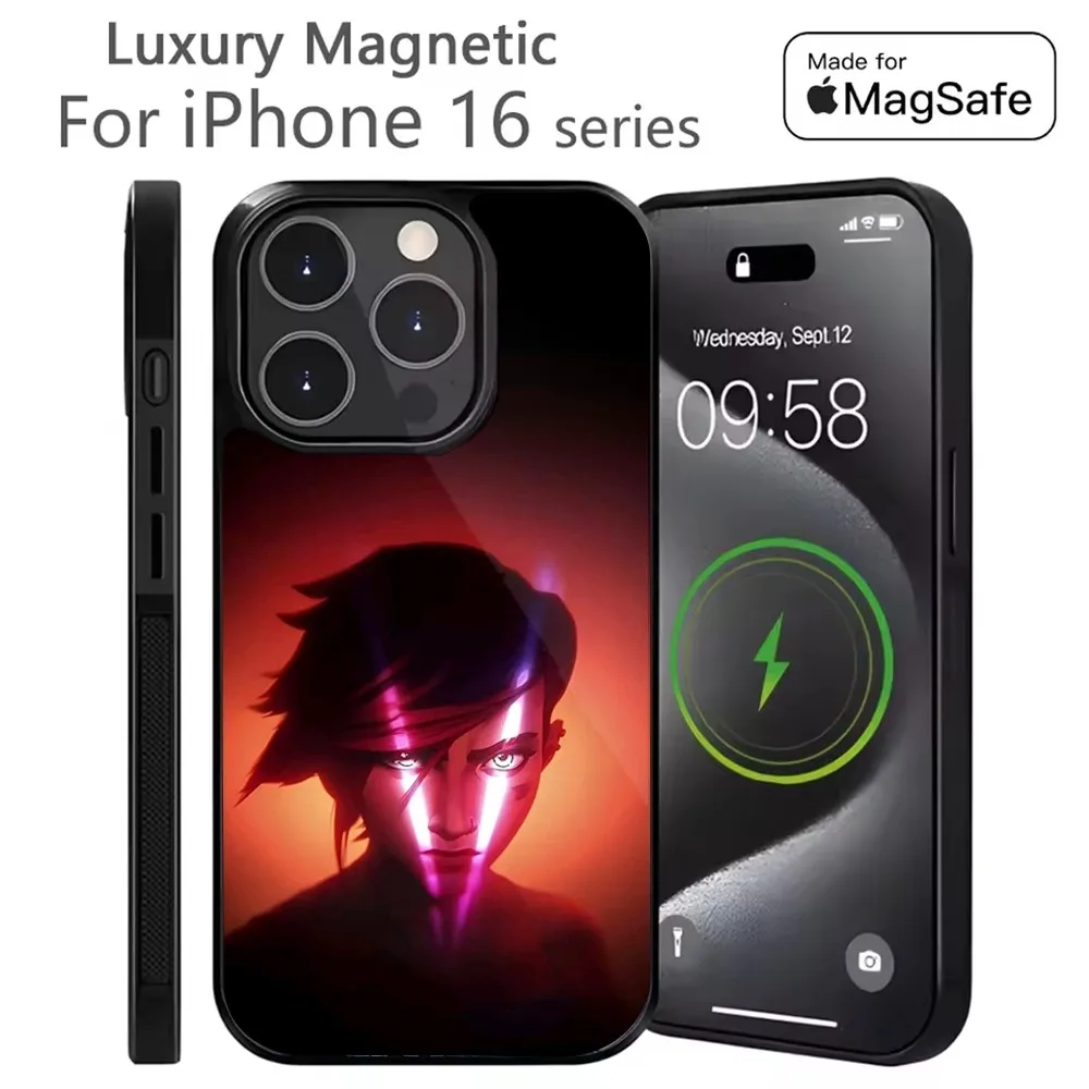 

Caitlyn Vi CaitVi A-Arcane Phone Case For iPhone 16,15,14,13,12,11,Plus,Pro,Max Mini Magsafe Magnetic Wireless Charging