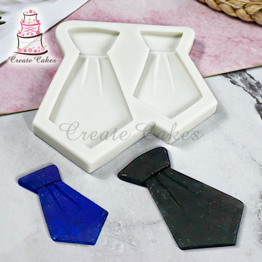 Fashion Necktie Fondant Cake Molds Baking Decoration Cake Tool Cake Mould Sugar Craft Mold Gumpaste Mold Handmade Bakeware