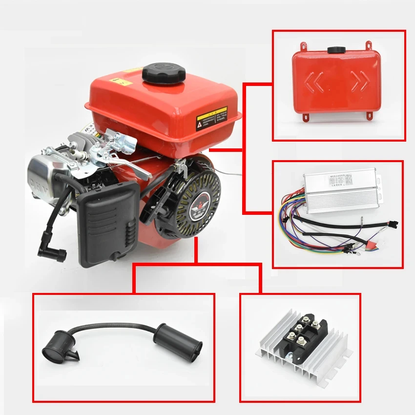 

Electric Motor Vehicle Gasoline Generator Accessories Exhaust Pipe/ Battery Cable/Oil Box/Air Filter/Shock Absorption