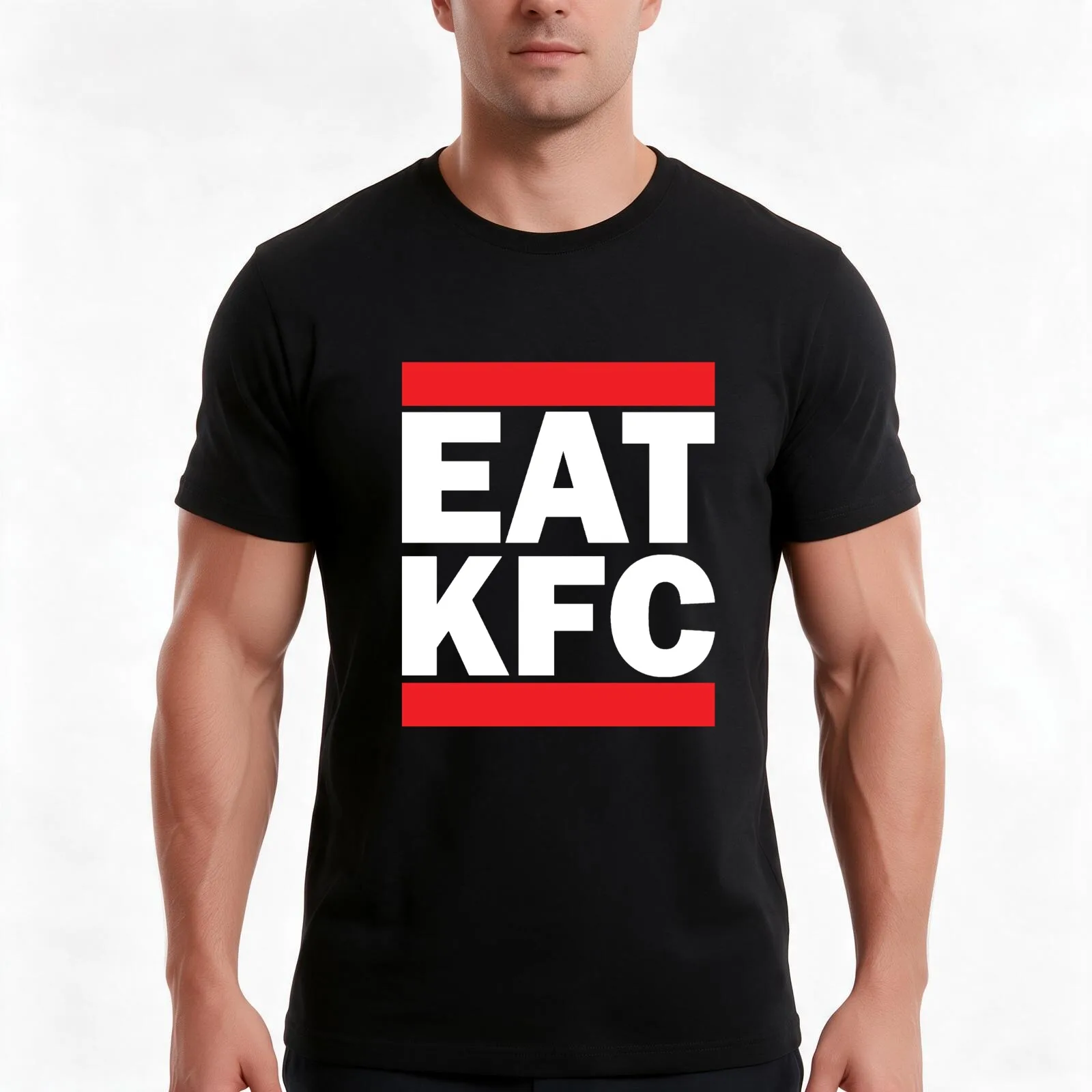Eat KFC! T-Shirt Summer Casual Cotton Tee, Unisex Men Women