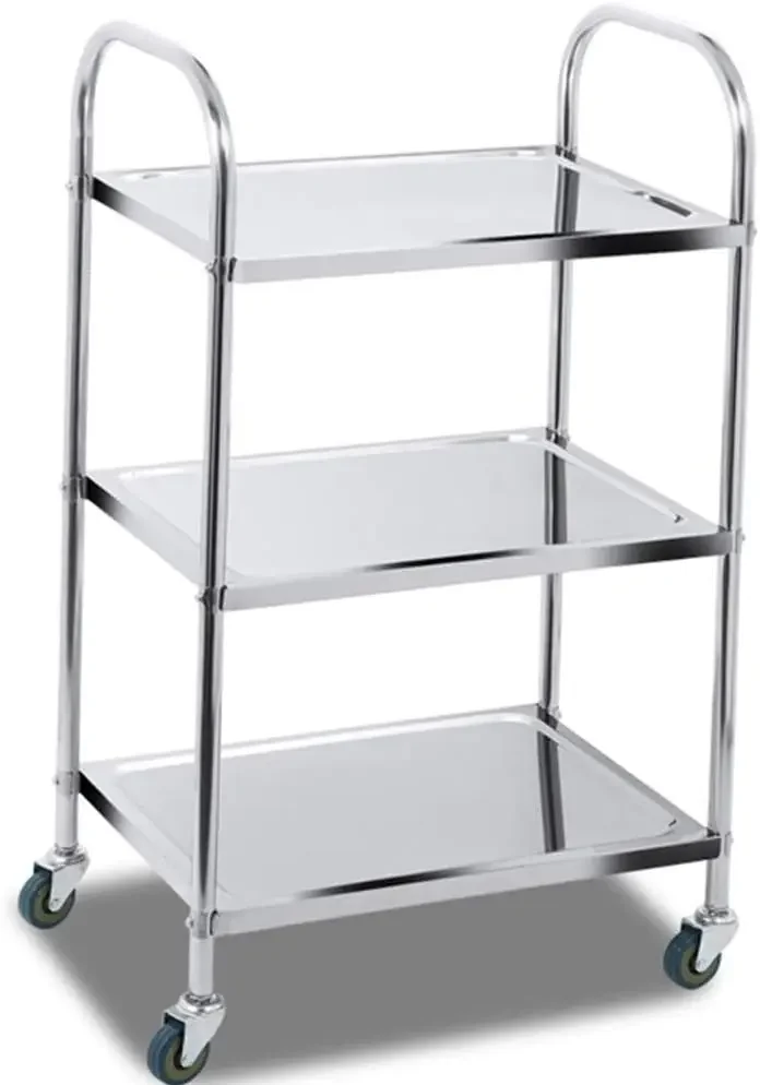 Trolley,Cart,Household Multi-Layer Trolleys,Cart Service Hotel Warehouse Steel Handle Pushbar High Temperature Resistance Multif