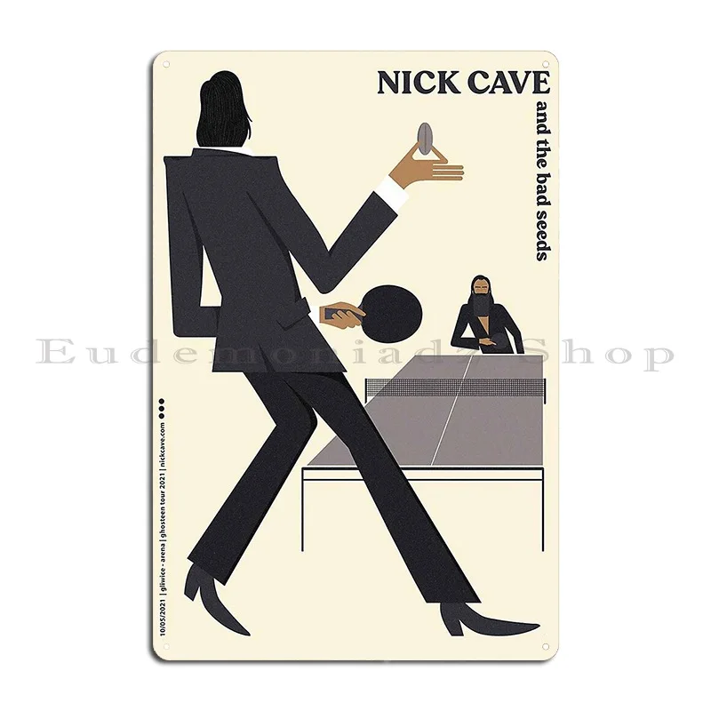 Nick Cave And The Bad Seeds Metal Plaque Painting Garage Bar Cave Pub Create Tin Sign Poster