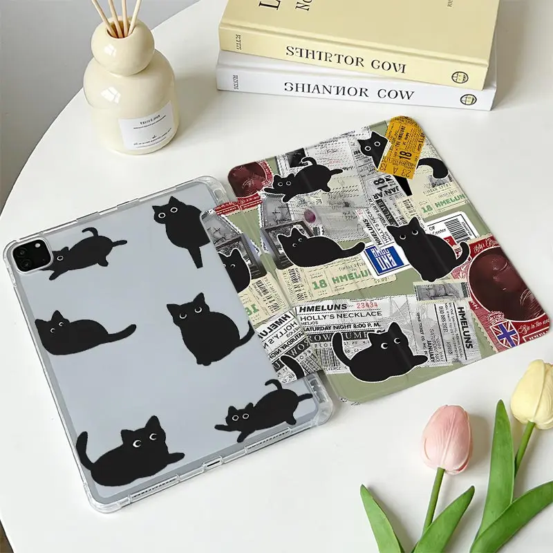 TPU Bumper Tri‑Fold Protective Tablet Case For Redmi Pad SE 11 Xiaomi Pad 7/7Pro 8/8Pro 11.2 Xiaomi Pad 5/5Pro 6/6Pro 11 inch