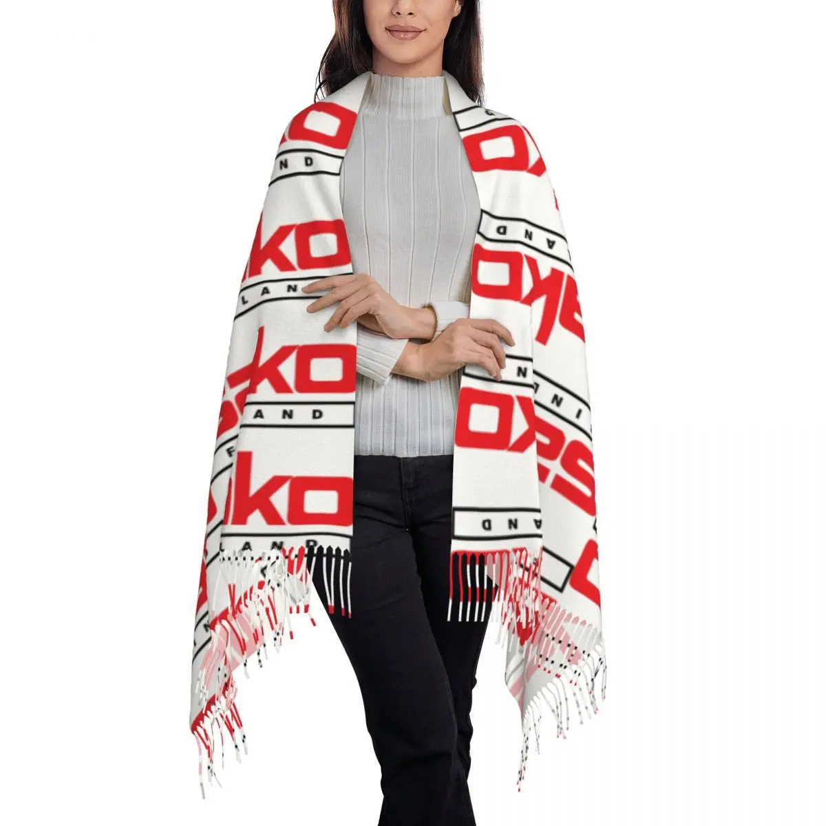 Sako Arms Scarf Tassel Scarves Women Soft Warm Shawls and Wraps Large Fall Winter Shawl Wrap