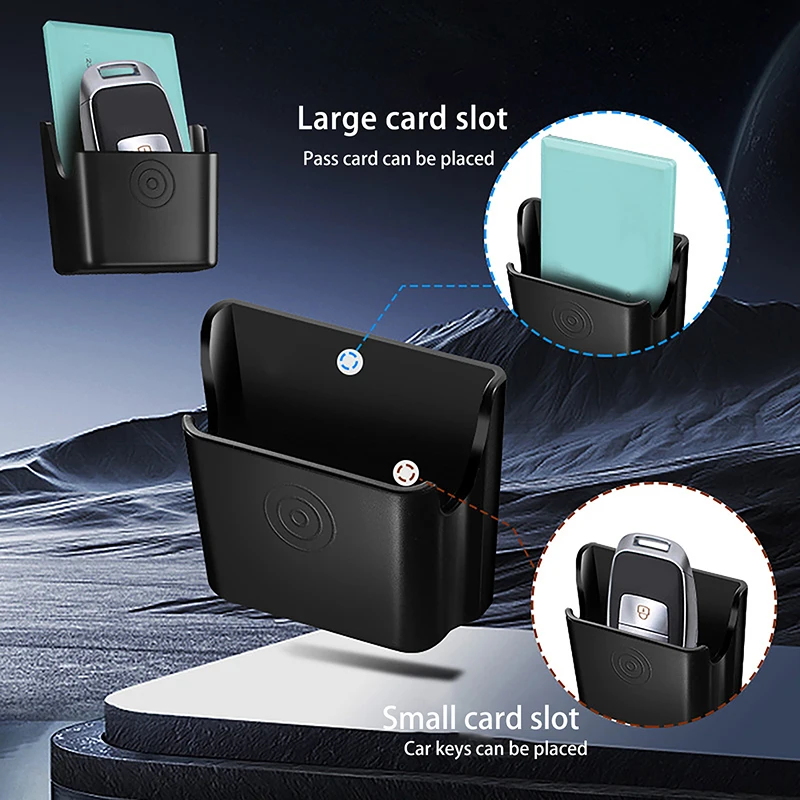 

Universal Car Key Storage Holder Clip Car Interior Storage Box Dashboard Organizer Adhesive Mount For Card Key Rack