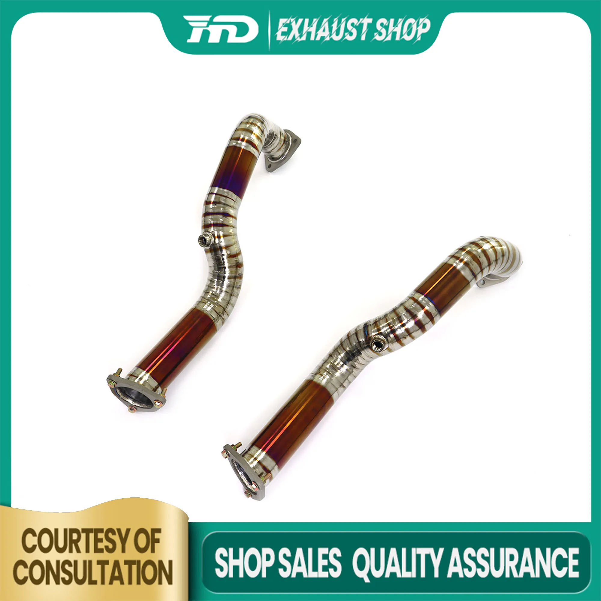 

High Quality Downpipe For Porsche 718 GT4 RS 4.0L Ti Exhaust System High Flow Performance Racing Pipe HMD