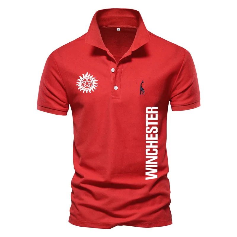 

Мужская хлопковая футболка с лацканами, Классическая однотонная футболка-поло из 2022 хлопка, лето 100%