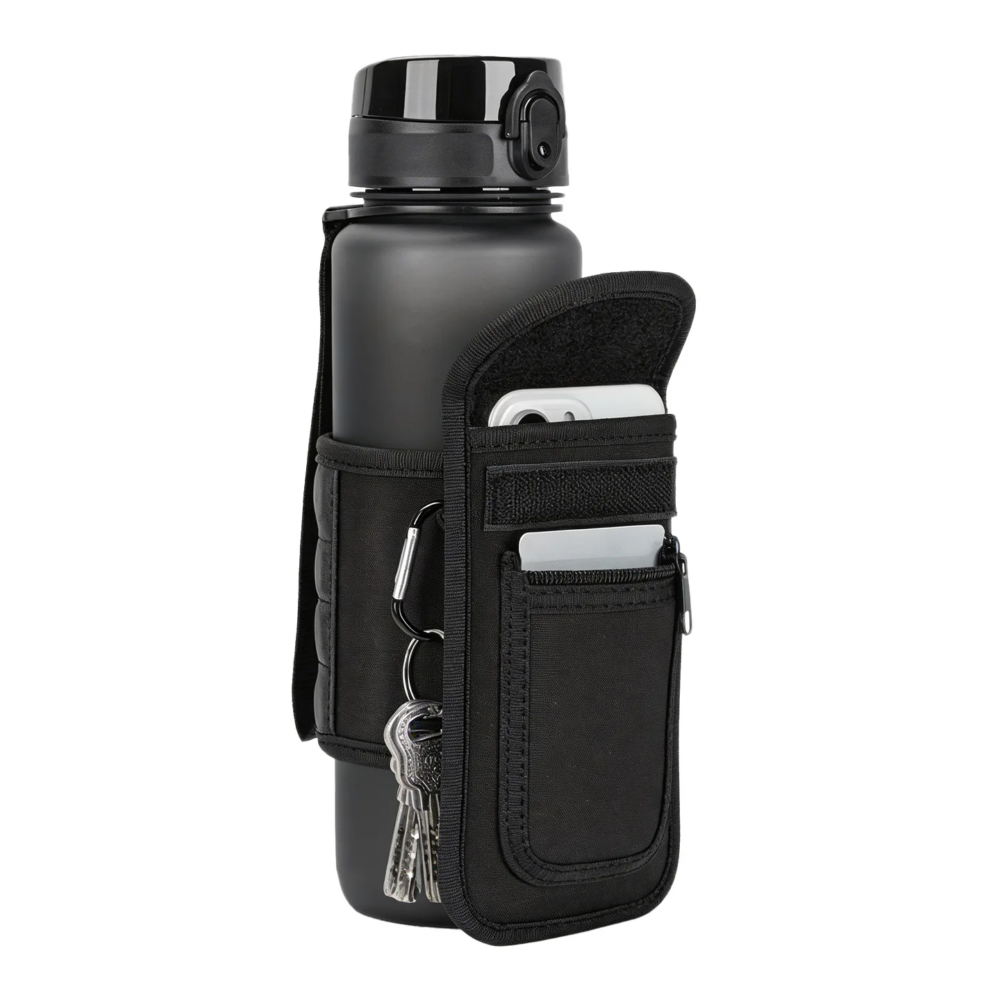Neoprene Magnetic Cup Sleeve - Insulated Anti-Slip Portable Water Bottle Pouch for Outdoor Sports