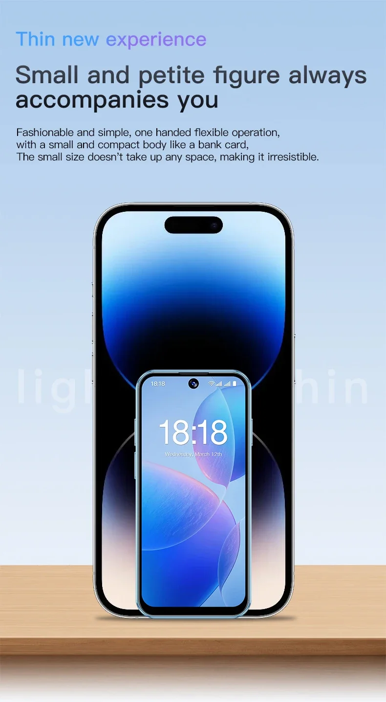 SOYES XS19 Mini Smartphone 3G Android 10.0 Dual SIM Standby 3.88‘’ HD 2GB+16GB 2000mAh Mobile Phone Type-C Cellphone Face Unlock
