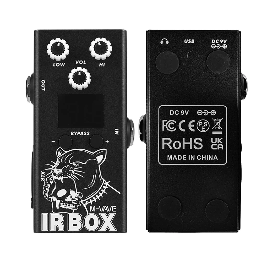 

M-VAVE IR Box Guitar Effect Pedal with IR Cab Impulse Response Cabinets Speaker Simulator XLR Output Port 6.35mm Input/Output