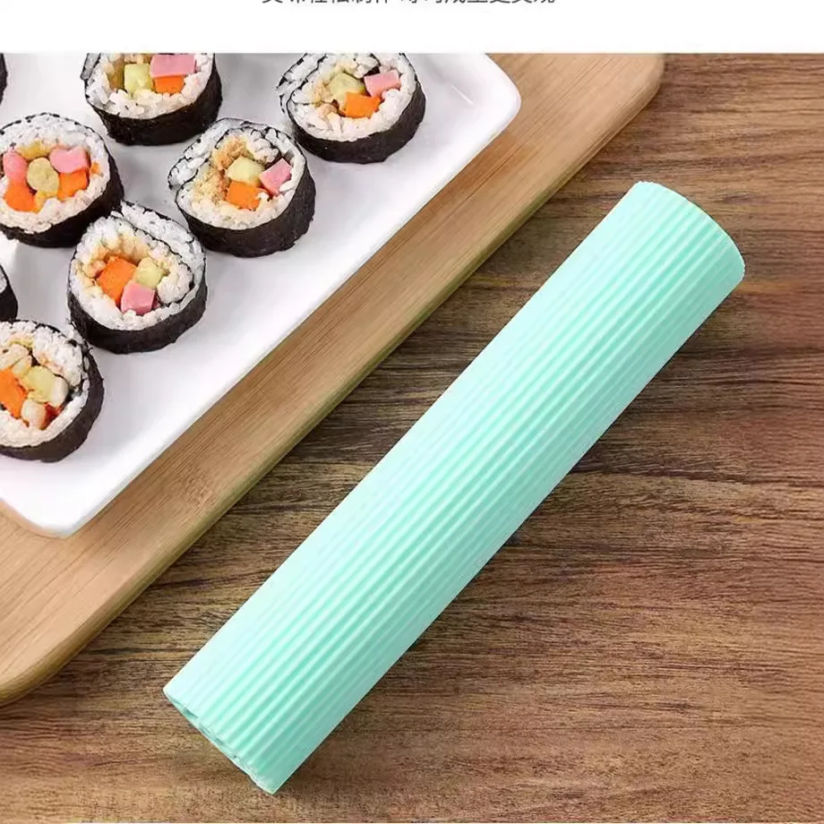 Double Sided Silicone Sushi Rolling Mat Imitation Bamboo Design Non-Stick Easy Clean for Japanese Nori Sushi