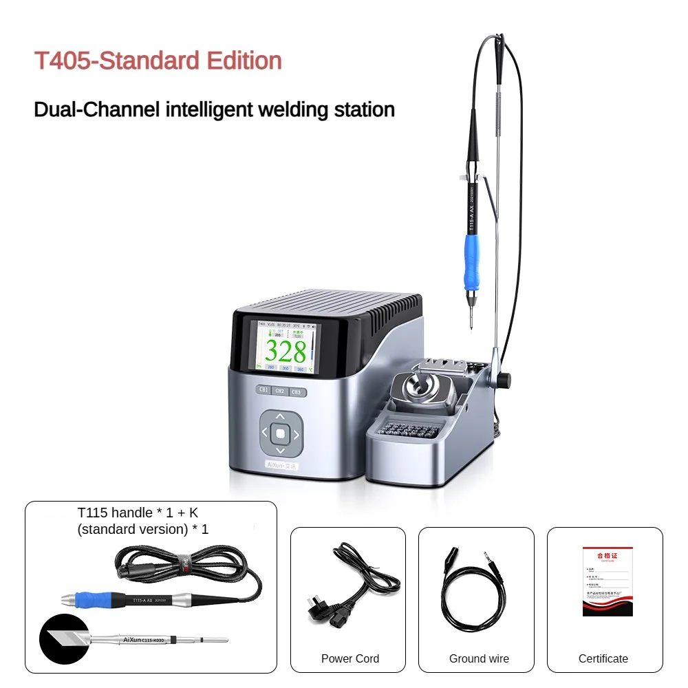 

AIXUN T405-115 soldering station cell phone repair tools electric soldering iron tool with handle soldering pen