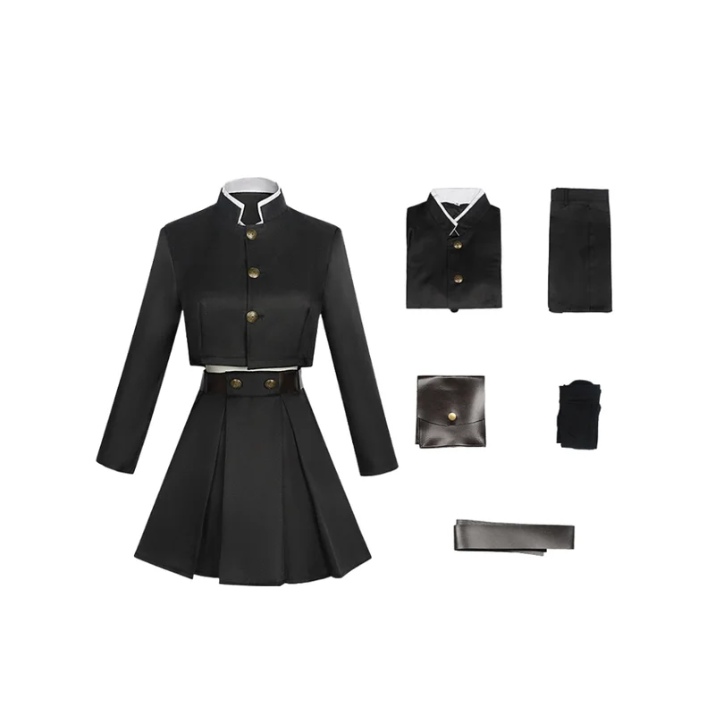 

Anime Jujutsu Nobara Kugisaki Fushiguro Megumi Inumaki Toge Cosplay Costume Eye Patch Wigs Glasses Suit High Quality Clothing