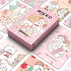 50PCS INS Cartoon Laser Card Kawaii Mikko Anime Sanrio Kuromi My Melody Cute Comic Gift Card Set Surprise Creative Gifts