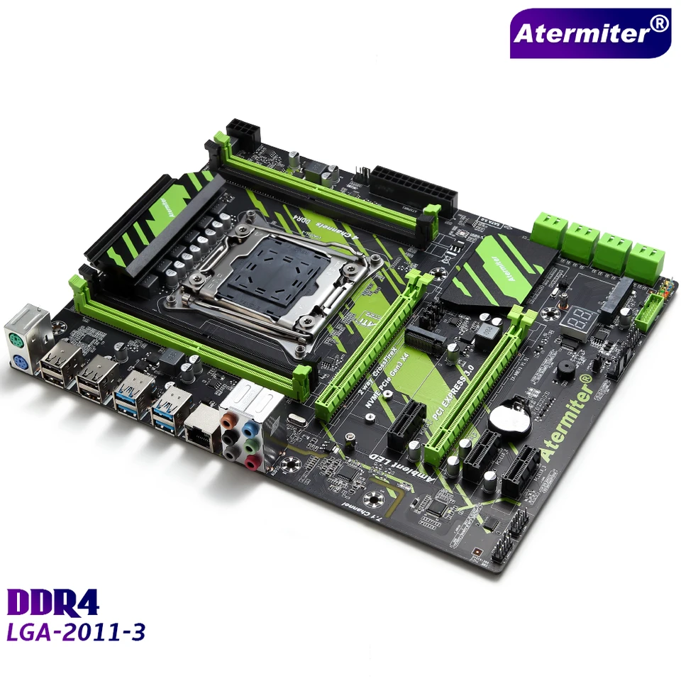 Atermiter-X99 D4 Motherboard Set com Xeon E5 2690 V4, LGA2011-3