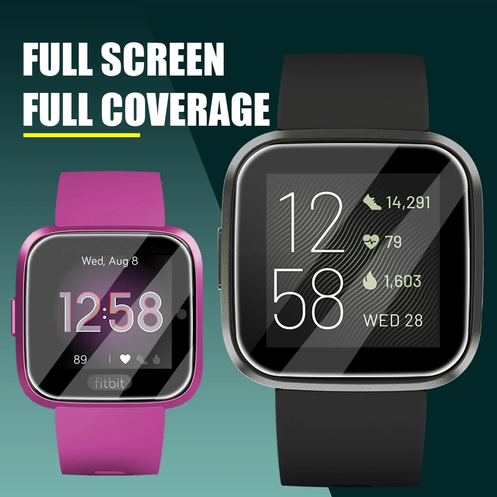 Volledige Dekking 99d Schermbeschermer Voor Fitbit Versa 3 2 Lite Smart Watch Gebogen Zachte Beschermfolie Niet Gehard Glas