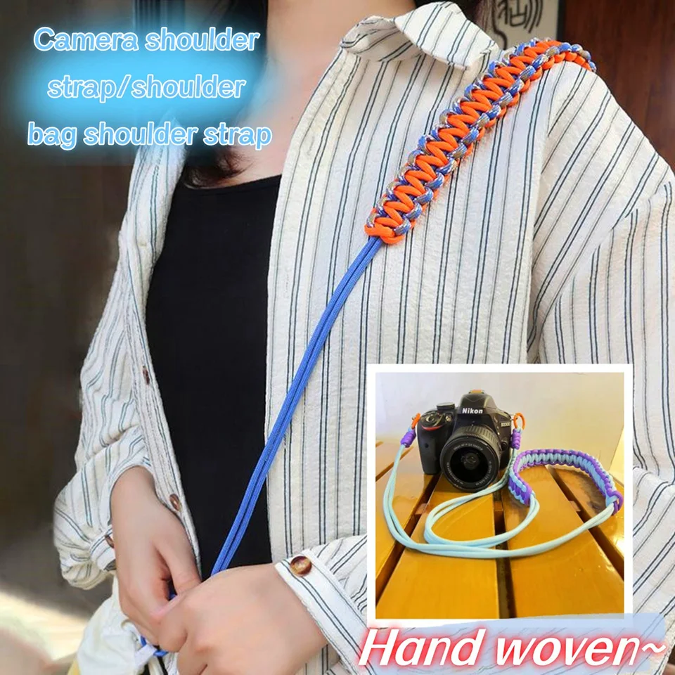 Bag/camera wrist shoulder neck strap universal hand woven decorate accessories for Sony Nikon Canon Fuji Leica pentax DSLR SLR