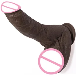 Gode Réaliste pour Homme et Femme, Énorme Point G, Éducatif avec Ventouse, Gros Gode Noir, Anal, AngiPenis, Grosse Bite, Sex Toys