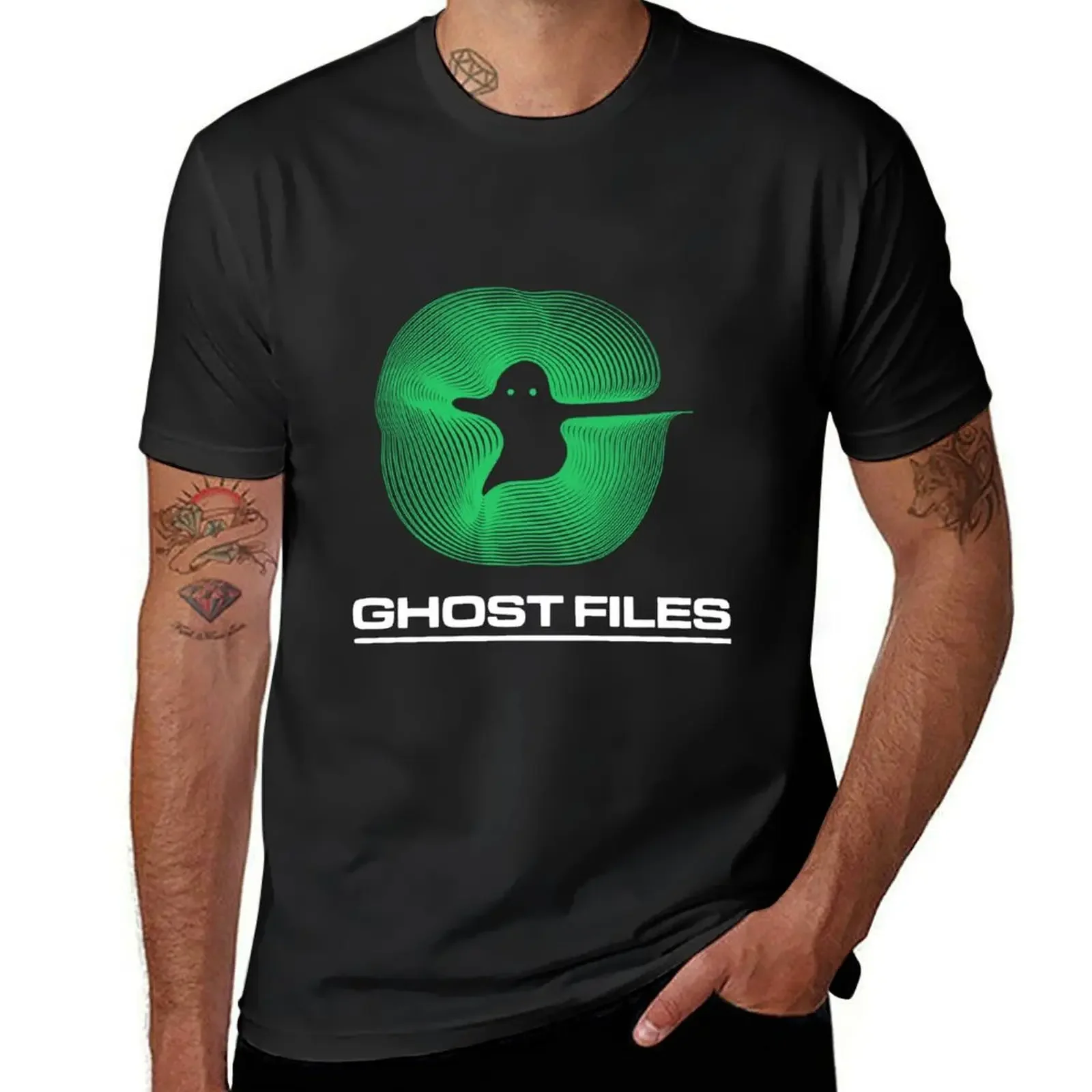 

ghost files logo green T-Shirt graphic t shirt vintage anime tshirt anime clothes funny t shirts men