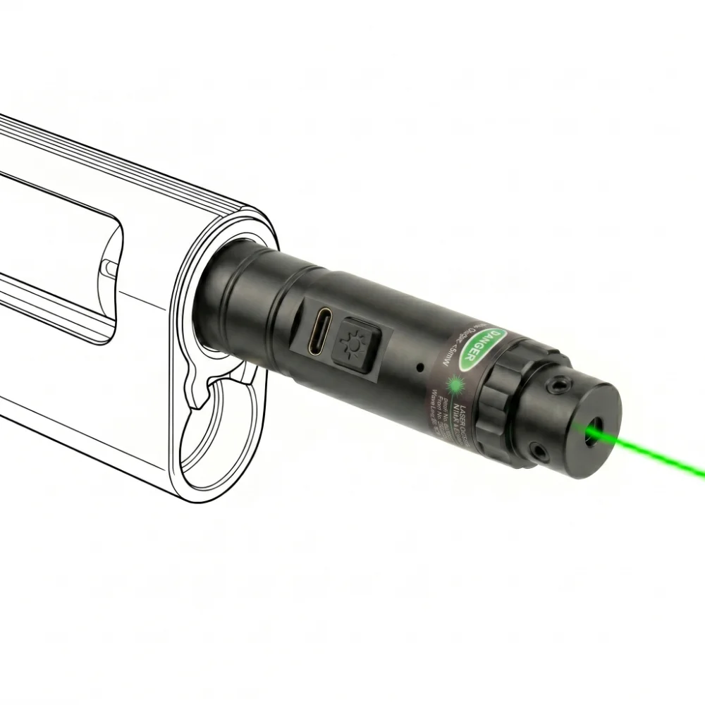 12GA Laser Boresighter 12GA USB Charging Laser Bore Sight 12GA Laser Collimator