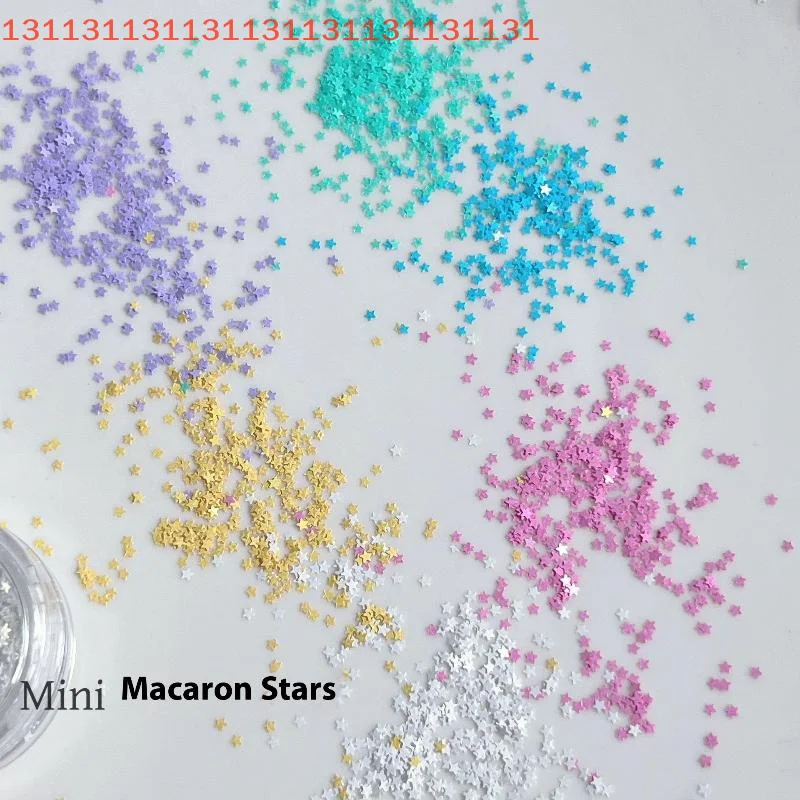 작은 오각형 네일 스팽글 귀여운 DIY 매니큐어 액세서리 네일 참 스타 글리터 마카롱 컬러 컬러풀 네일 플레이크 플래시
