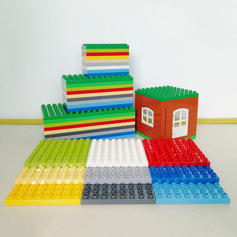 Big Size Building Blocks Bricks 8X8 Assembled Accessories Bulk Part Compatible Building Blocks Large Toy For Children Kids Gift