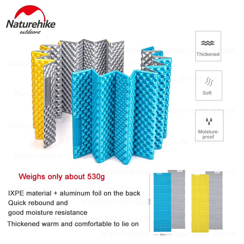 

Naturehike-Camping Tent Waterproof Foam Mat Outdoor Folding Moisture-Proof Mat Thick Aluminum Film 2.5cm NH20FCD07