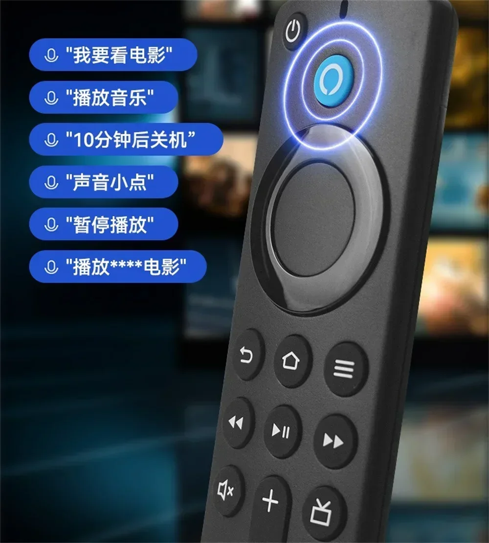 L5B83G Sprachgesteuerte Ersatzfernbedienung, kompatibel mit Fire TV Stick 2./3. Generation/4K Fire TV und Fire TV 3. Generation. – Detail 6