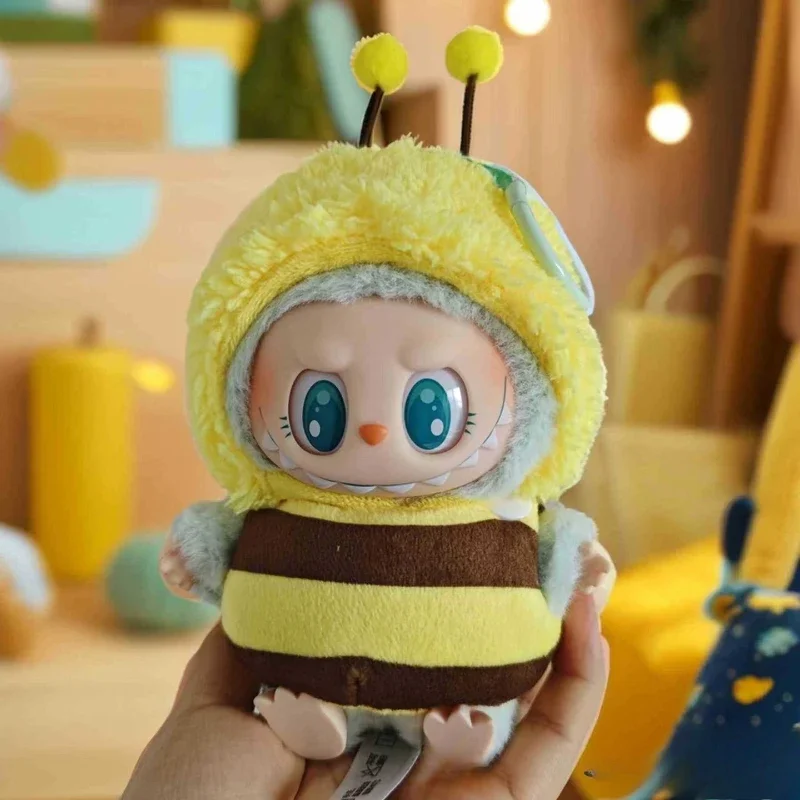 17 سنتيمتر دمية قطيفة صغيرة الزي اكسسوارات لكوريا Kpop Exo Labubu المعبود V1 V2 النحل ديناصور القرش زي الملابس هدية