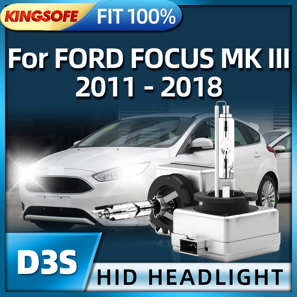 

KINGSOFE 6000K HID Bulb D3S Xenon Headlight Lamp Car Headlamp For FORD FOCUS MK3 2011 2012 2013 2014 2015 2016 2017 2018