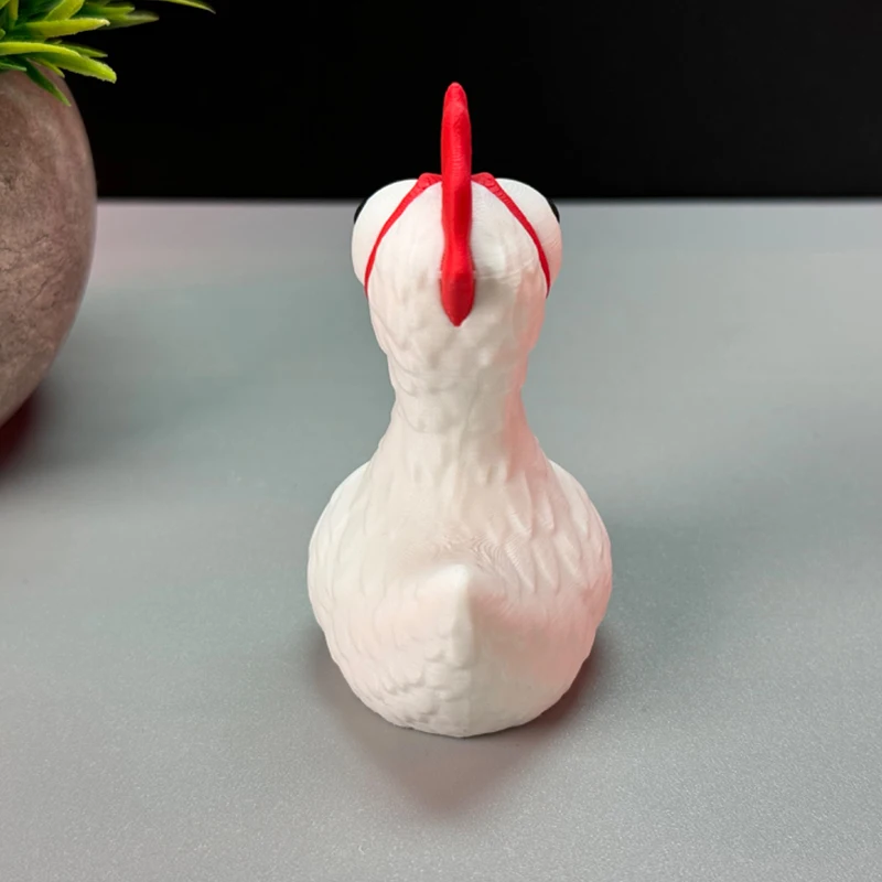 3D Printed Hen Chicken Figurine Ornament - Indoor Outdoor Home Car Decorative Gift