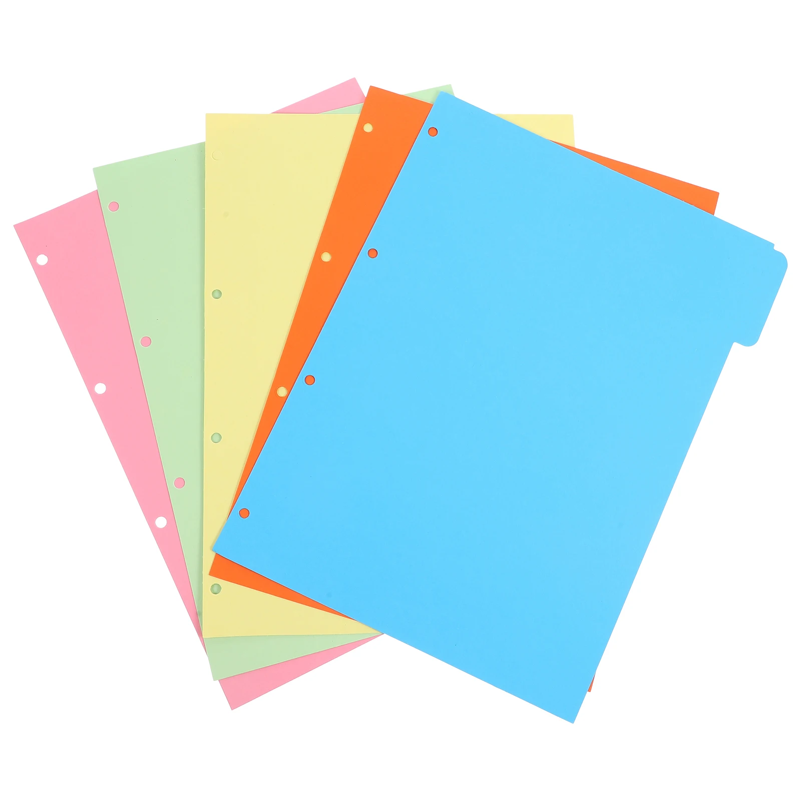 20 Pieces Colored Index Dividers A4 B5 Notebook Tabs Monthly Binder Classified Pages Separators for Journal Notebooks