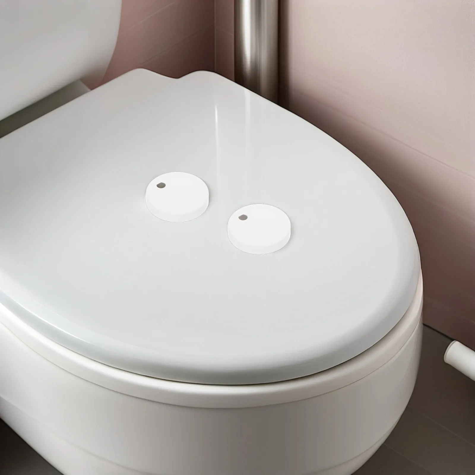 4Pcs Toilet Seat Plastic Bolt Caps Decorative Replacement Screw Covers Pan Top Hinge Fixings 45Mm Toilet Mounting Bolt Covers