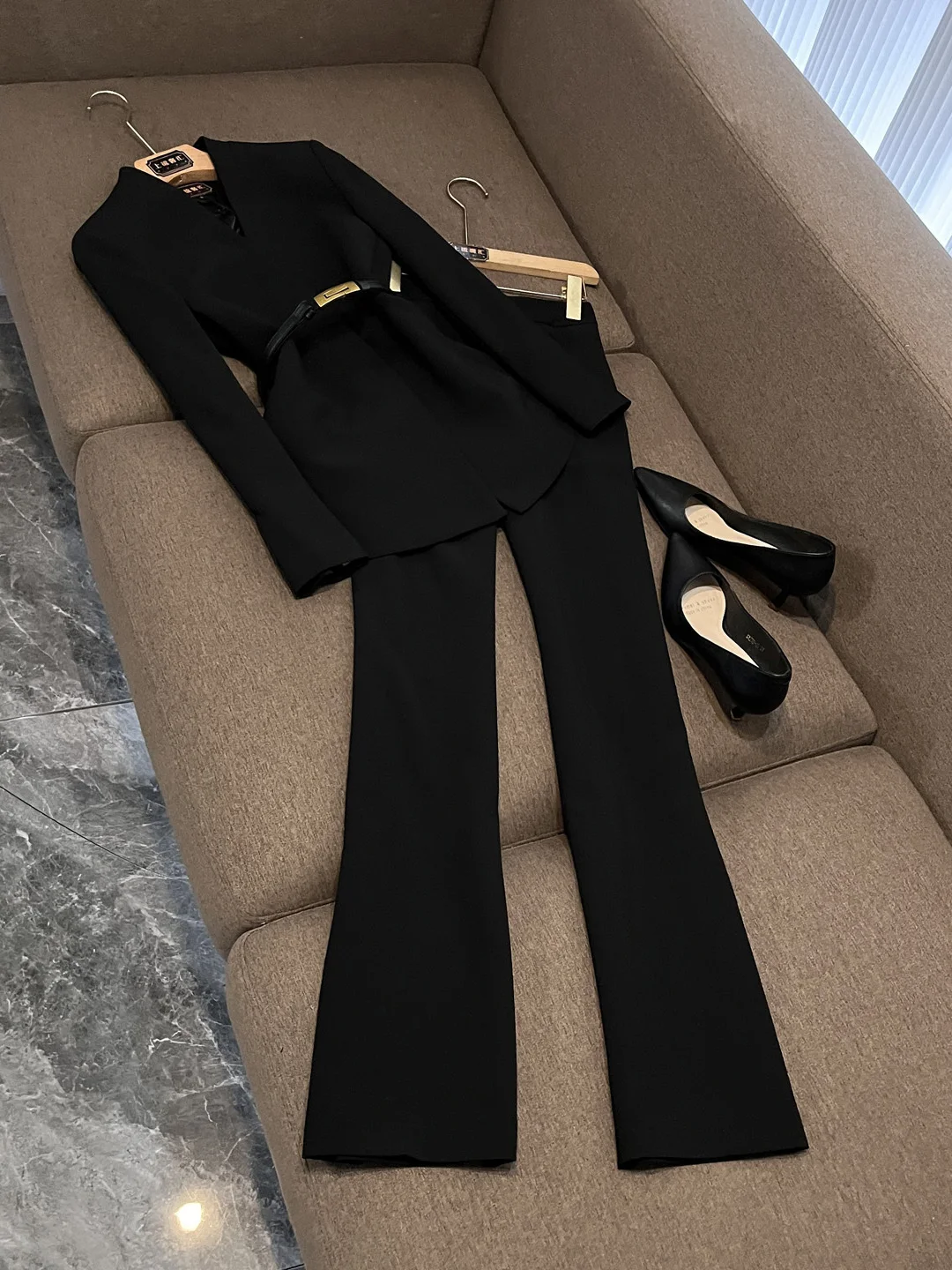 

Ele женский комплект для прижигания, повседневная профессиональная осенне-зимняя верхняя одежда Faion, пальто стандартного кроя, студенческая работа, orm