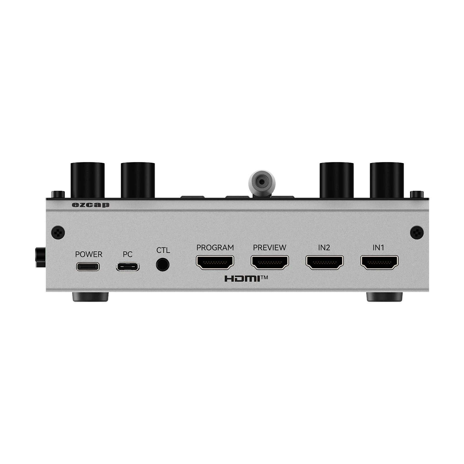 Ezcap367 4K Dual HDMI Live Streaming Video Switcher Mixer for 2 Channel Camera Live Broadcast Record Mic Line in Voice Mixing