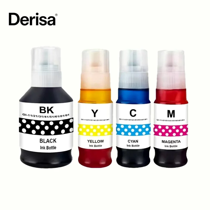 

4 color Refill Ink Premium Compatible GI-61 For Canon PIXMA G3620 G3660 Printer GI61 GI61S GI-61S Color Ink Refill