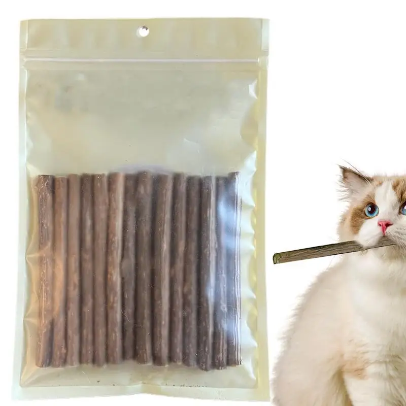 Puppy Teething Treats 14 Pieces Natural Teething Sticks Stress Relief Bully Sticks Chew Toys For Pet Dog Puppy Cat