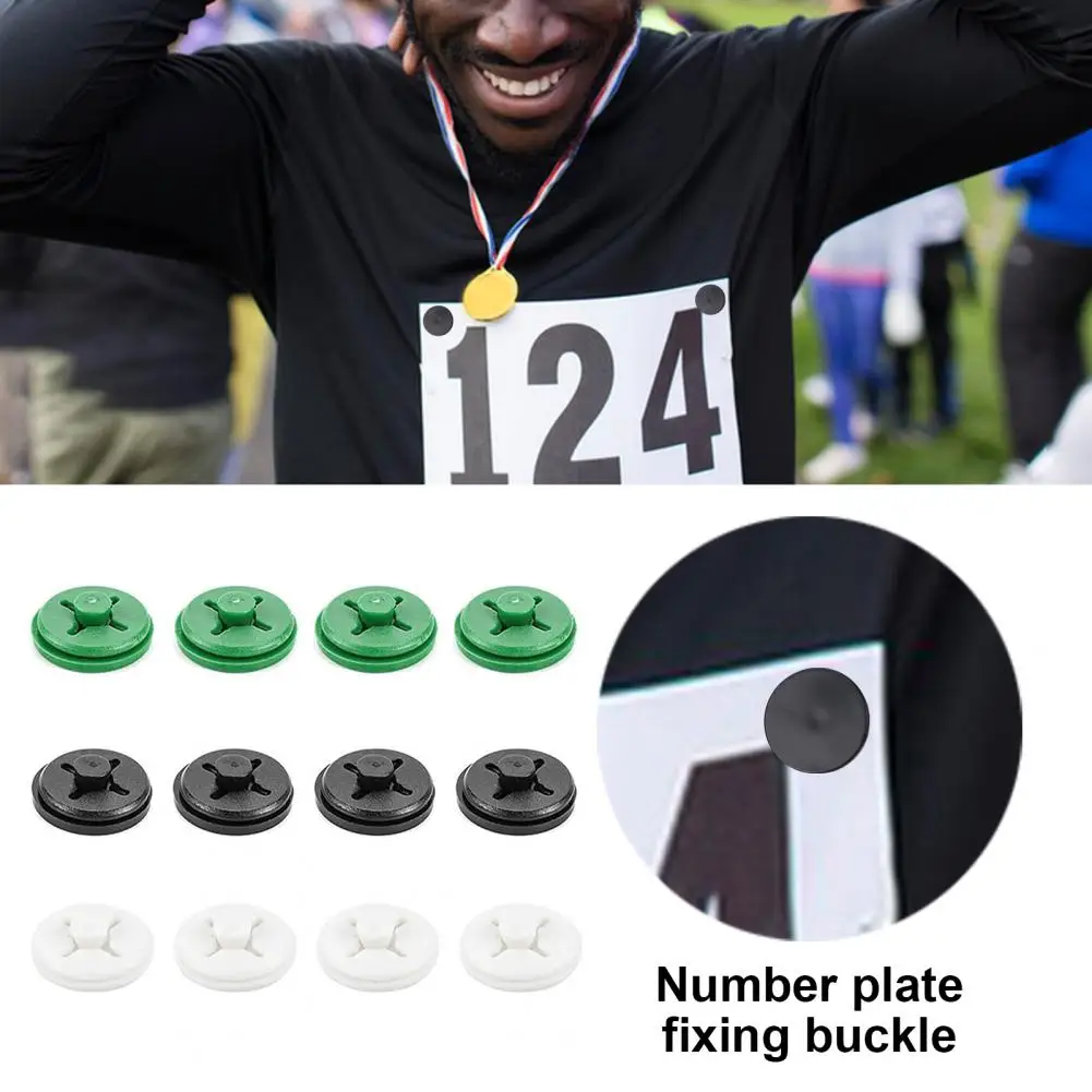 12/24 Pcs Number Plate Fixing Buckles Reusable Running Bib Fixing Clips Skiing Cycling Race Quick Accurate Bib Holders Bib 스탠드