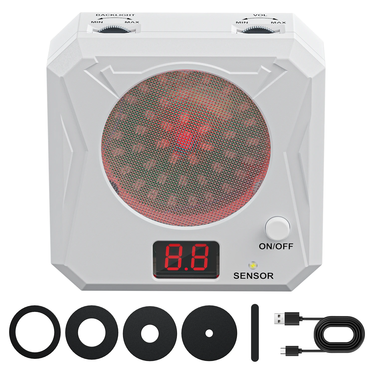 Dry Fire Laser Training Kit 38SPL Laser Training Cartridge Rechargeable Electronic Scoring Laser Target with Tripod Indoor Shooting Practice System.
