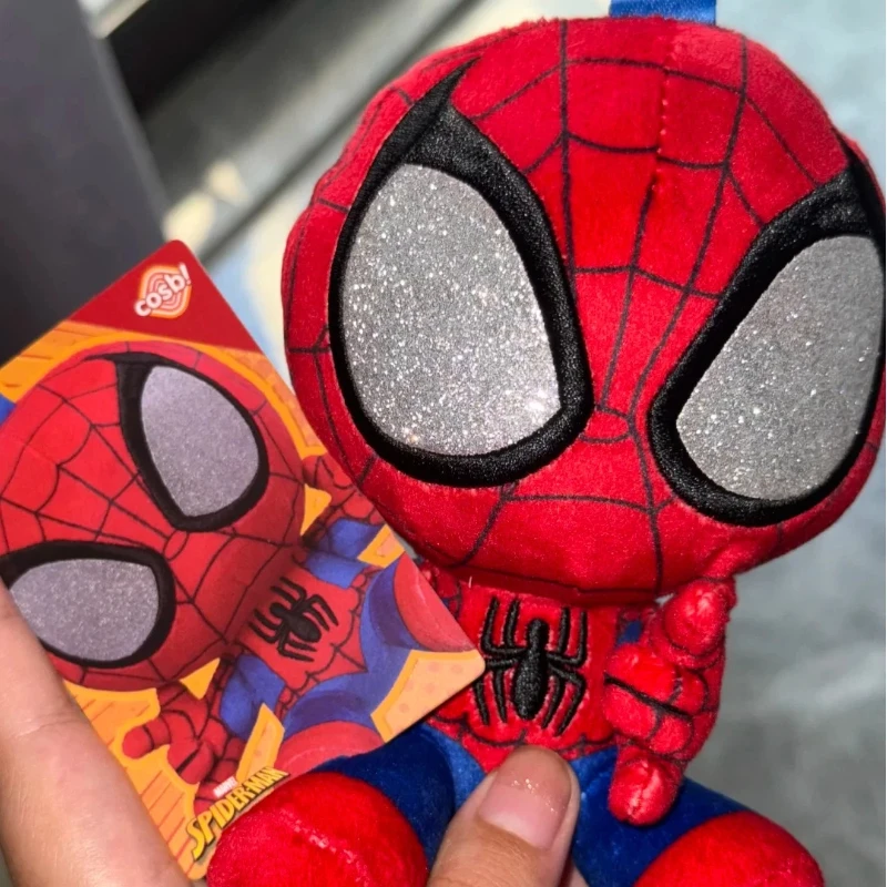 Op voorraad Echte Hottoys Marvel Spider Man Cosbi Blind Box Pluche Tas Ornament Kawaii Spider Man Verrassingsdoos Verjaardagscadeaus Speelgoed