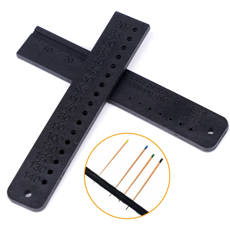 Dental Endo Rulers Gutta Percha Cutter Measuring Ruler Endodontic Span Measure Scale Plastic Dentistry Instrument Tool