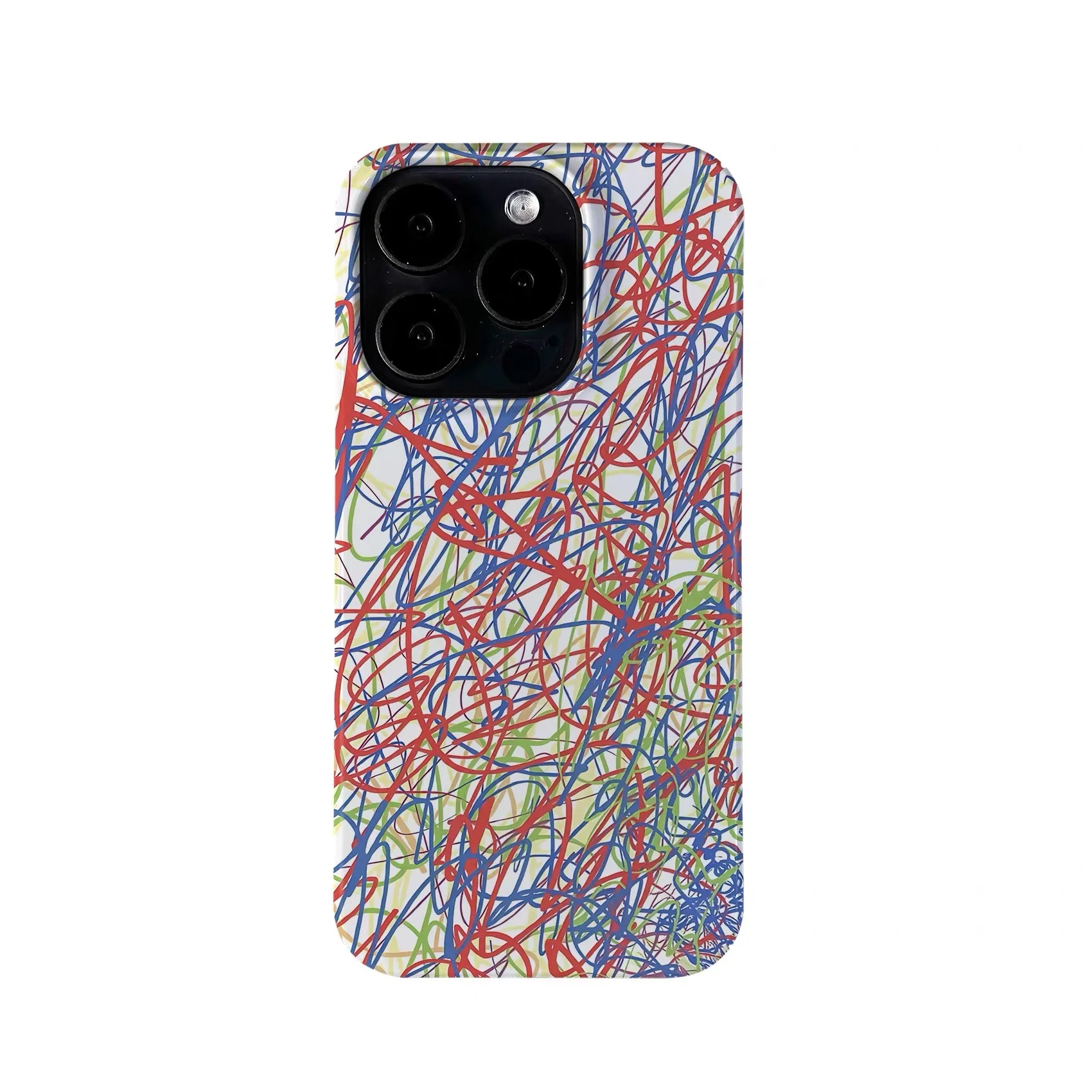 

Ins Colorful Graffiti Lines Phone Case for IPHONE 17 Air 16E 15 PROMAX 14 Plus 13 12 MINI 11 PRO 16Plus XR Acrylic Phone Cover