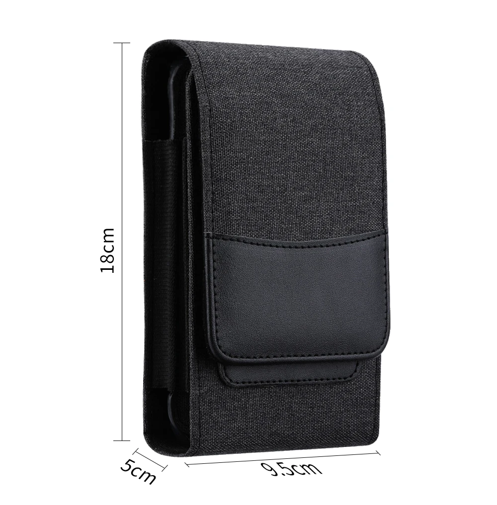 Cell Phone Pouch Nylon Holster Case with Belt Clip Cover Universal Belt Waist Bag for iPhone 15 14 13 Pro Max Samsung Galaxy S23