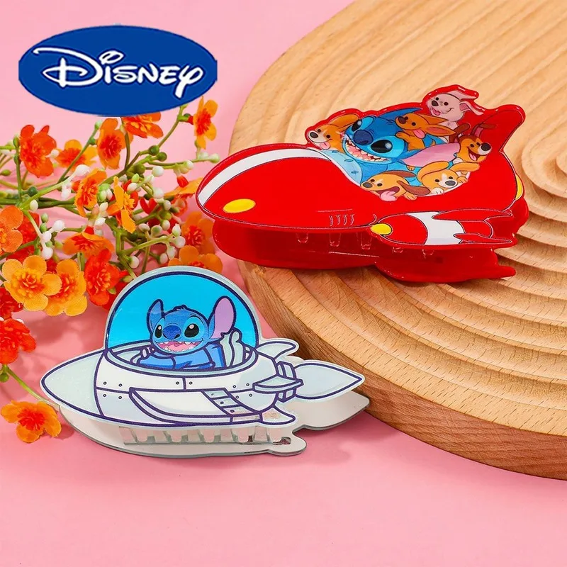 

Акриловые заколки для волос Disney Stitch, креативные акриловые заколки в виде утконоса для девочек, модные женские аксессуары для волос в форме акулы, подарок