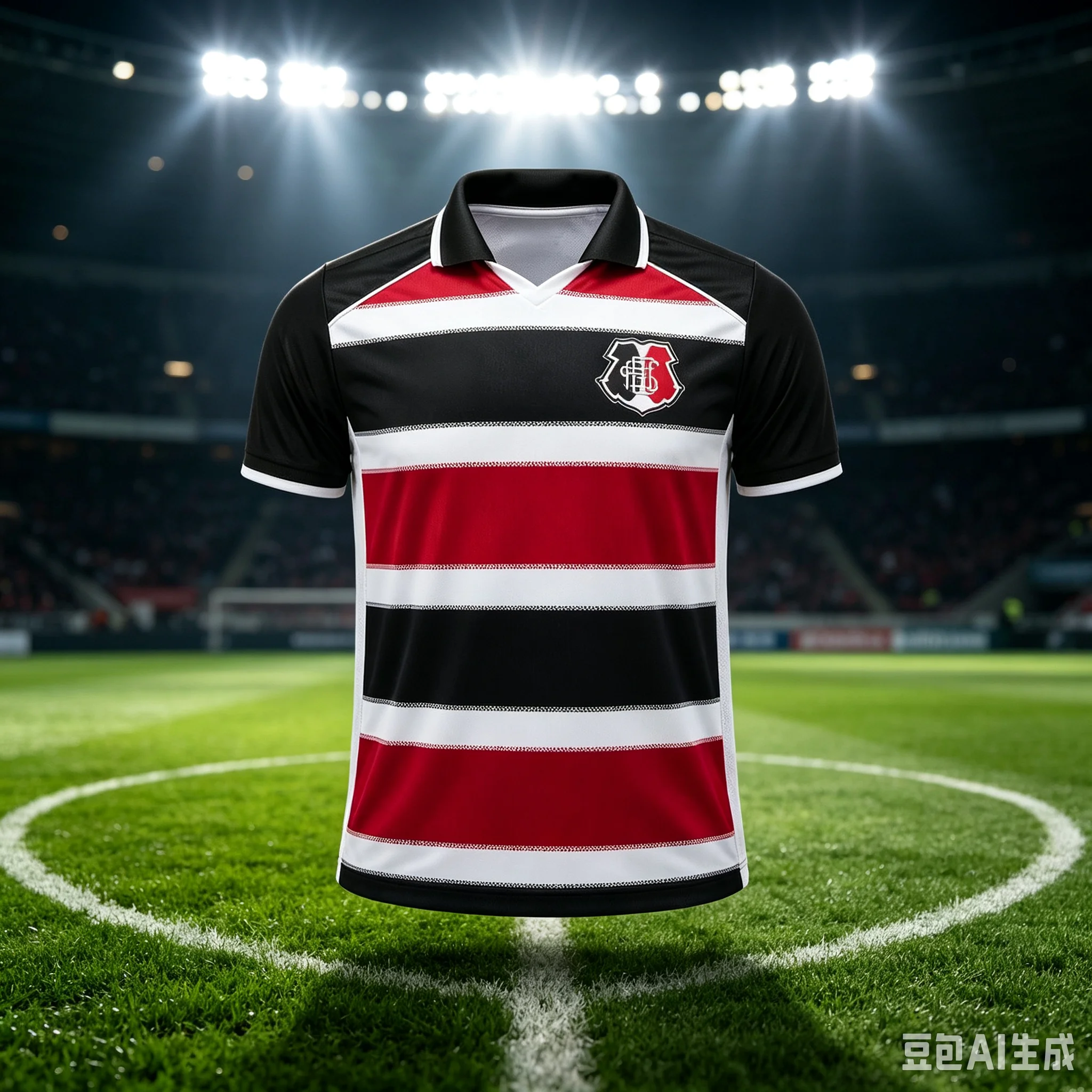 2026_27 Santa Cruz Unisex Polo Collar Football Jersey, Mesh Breathable 3D Print Shirt, Men Summer Sport Quick Drying Jersey