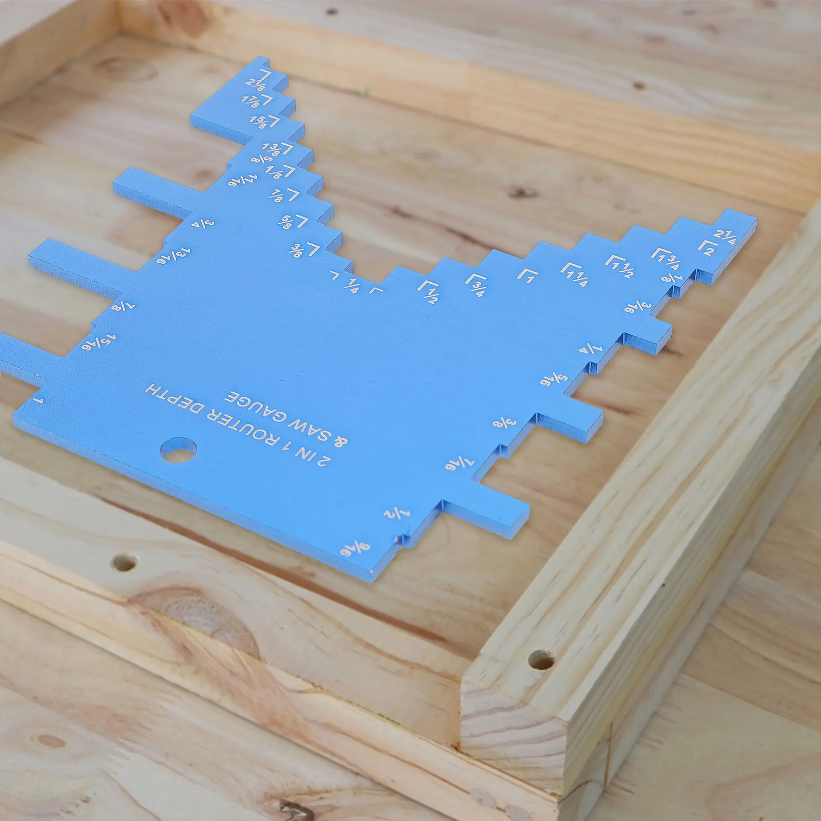 

Aluminum Alloy Depth Gauge Height Tool Accessories 1 8 2 inch Increments Woodworking Router Table Saw Step Gauges