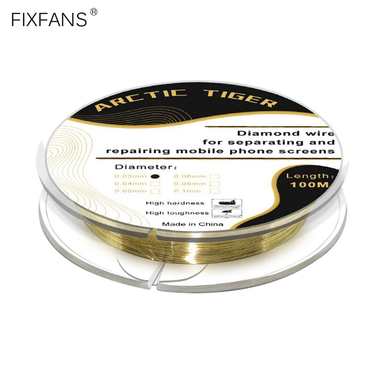 0.03mm Thin Diamond Wire LCD Screen Separation Cutting Wire for Cell Phone Tablet Front Glass Cracked Screen Remover Repair Tool