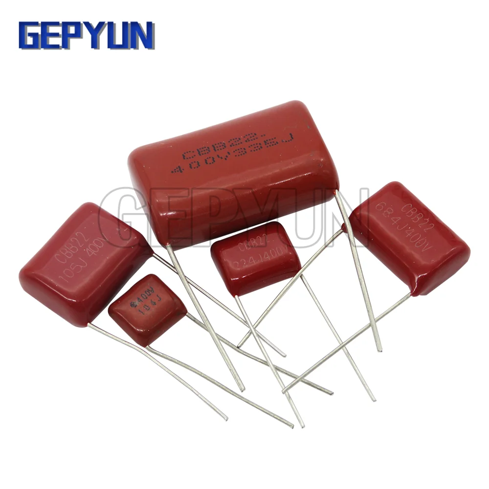 10PCS 63V 100V 250V 400V 630V CBB 폴리프로필렌 필름 커패시터 100PF 220PF 470PF 10NF 1UF 22NF 100NF 220NF 330NF 470NF 680NF